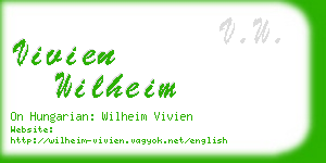 vivien wilheim business card